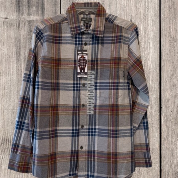 Eddie Bauer Flannel Plaid Shirt - Picture 2 of 14